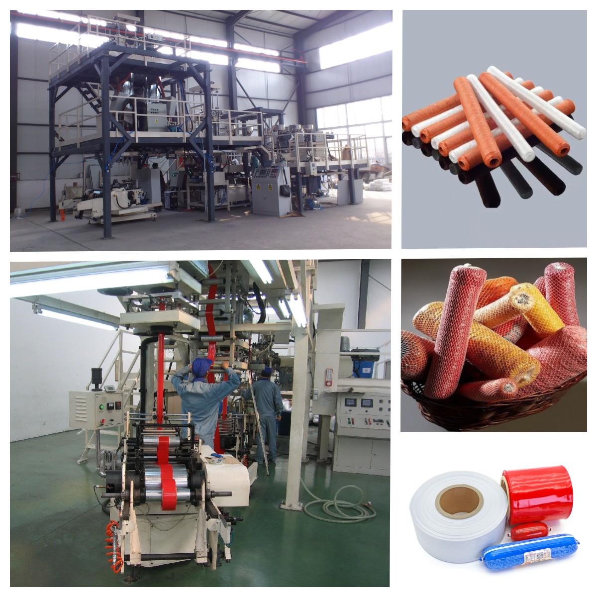 3-5 Stratis Multi- Stratum Co-Extruded plastic Isicium Casing Processus extrusionem Linea