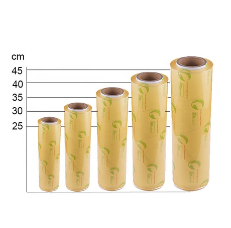Consuetudo logo typis PVC plastic wrap extendant adhaerere film