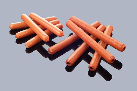 Custom Multi coloured coexttrused shirered plastic farciminis casings
