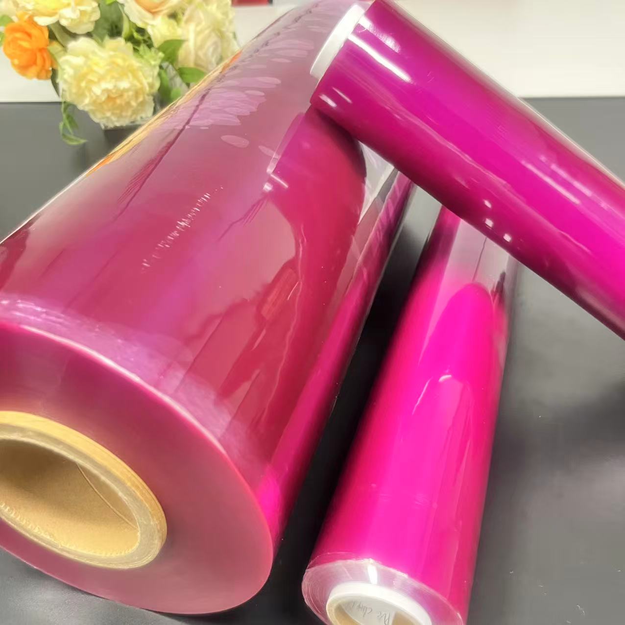 Cibus Grade Purpura Color Cling AMICTORIUM Film Retine Nova PVC Plastic AMICTORIUM Roll pro Food AMICTORIUM Jumbo Roll