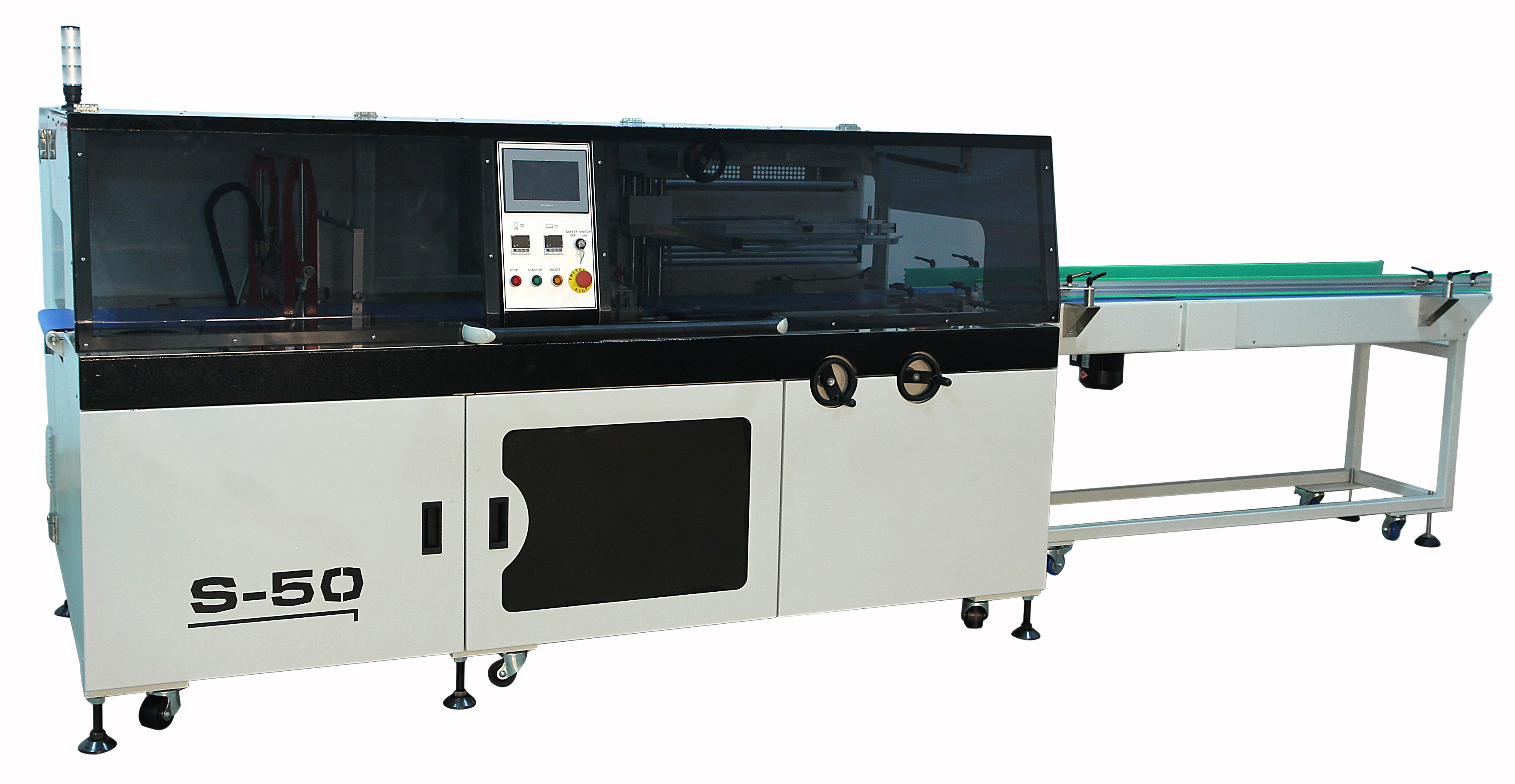 T-400/T-500 EXILIM Automatic Verticalis Film Shrink involuti sarcina Machina Film Caloris Shrink Packaging Machina