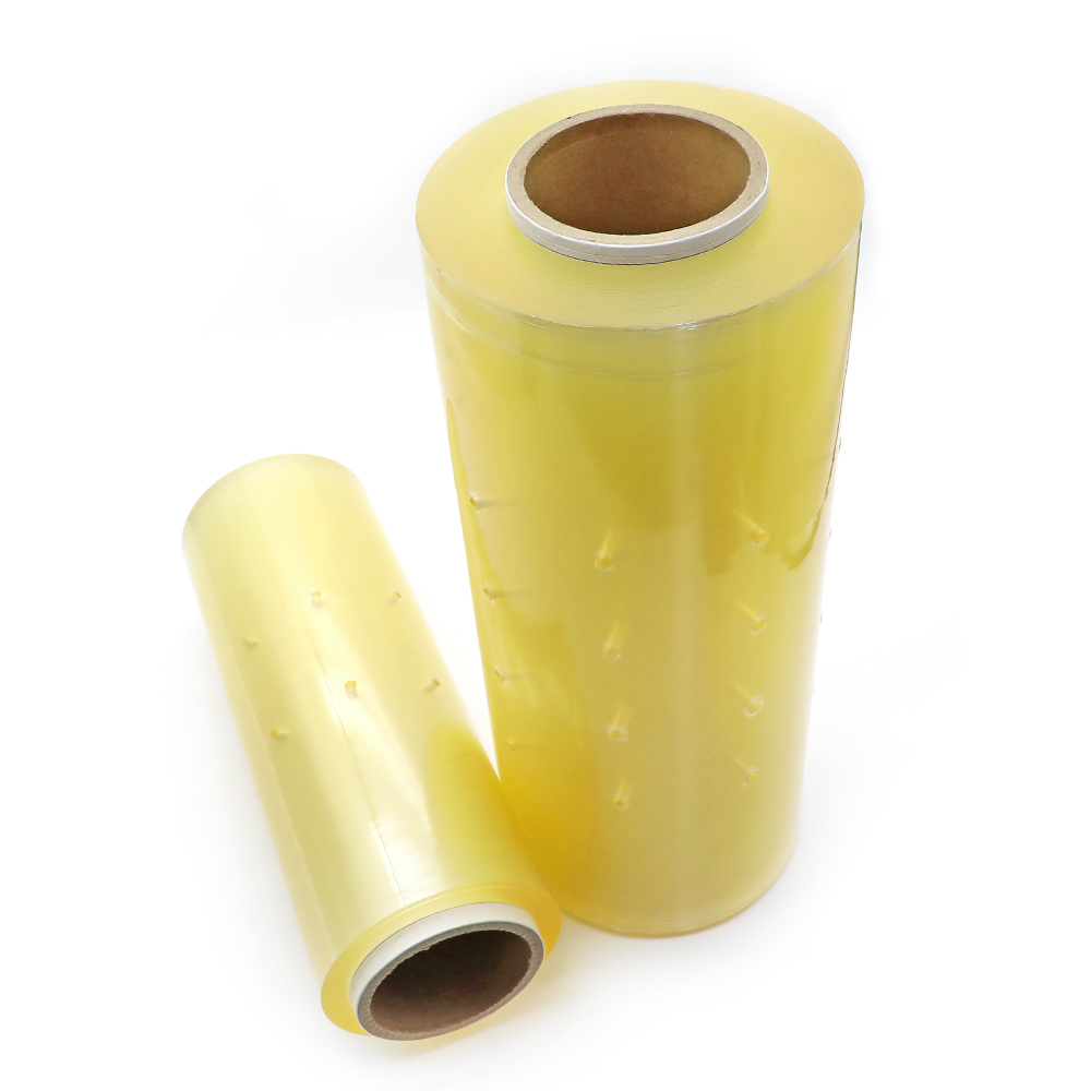 Perspicuus PVC Film cum Spiritu perforata Boletus Wrapping