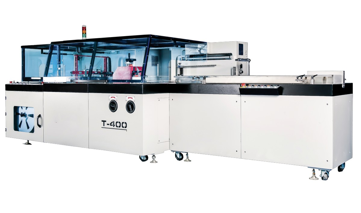 T-400/T-500 EXILIM Automatic Verticalis Film Shrink involuti sarcina Machina Film Caloris Shrink Packaging Machina