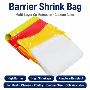 Food Grade Multi-Layer PVDC PA PE EVOH High Obex Caloris Shrink Packing Sacculi For Fresh Meat Pulmentum Totum Pullus