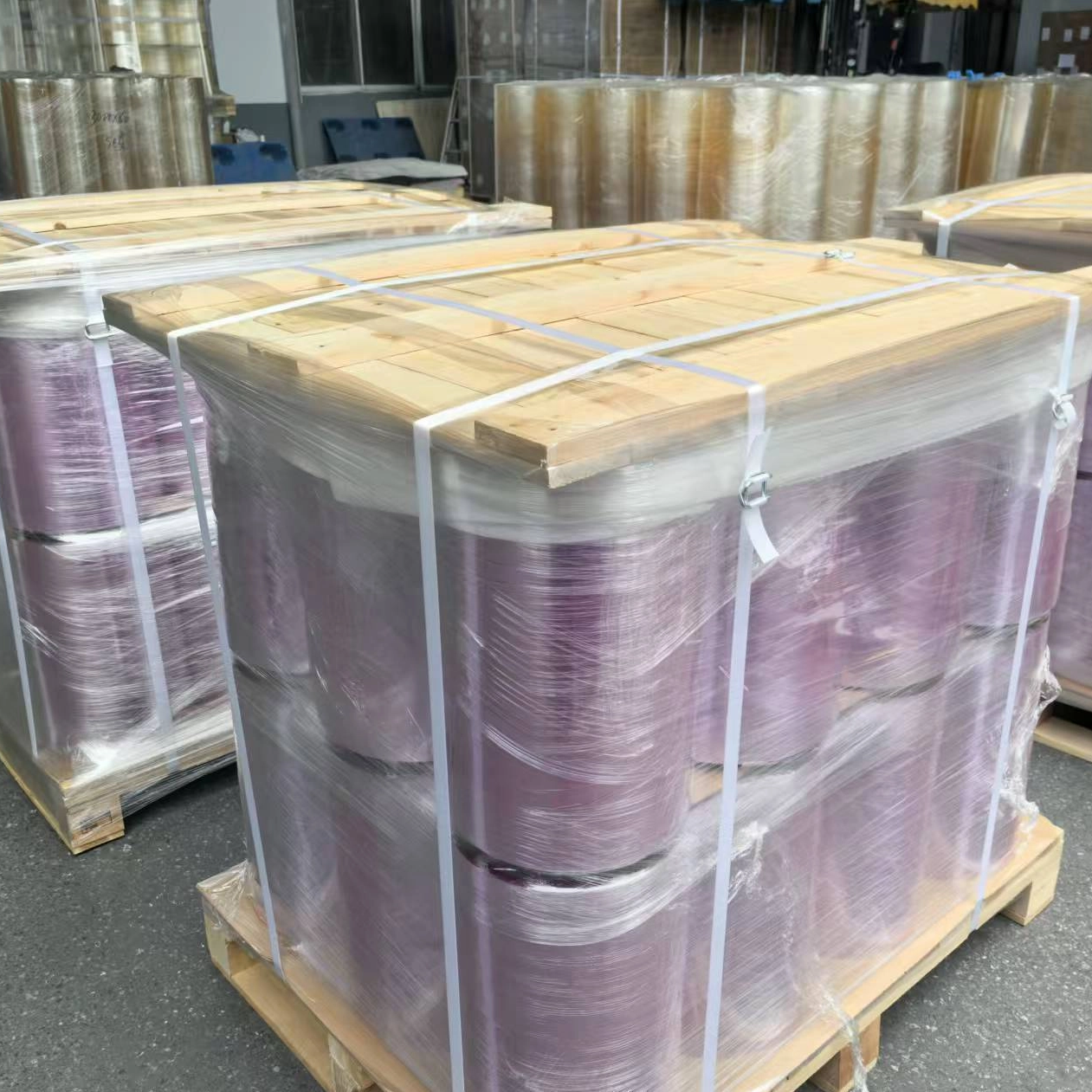 Purpura Color mollis Anti Caligo PVC Food Extendam film Cinge Film Jumbo Roll pro Food Packaging